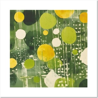 Abstract Garden Green Posters and Art